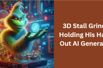 3D Stall Grinch Holding His Hand Out AI Generator