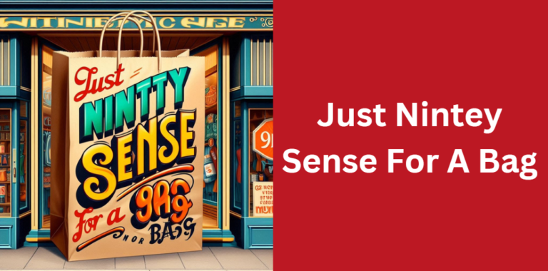 Just Nintey Sense For A Bag