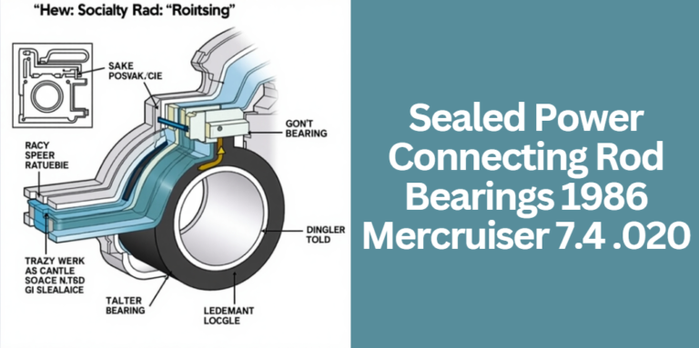 Sealed Power Connecting Rod Bearings 1986 Mercruiser 7.4 .020