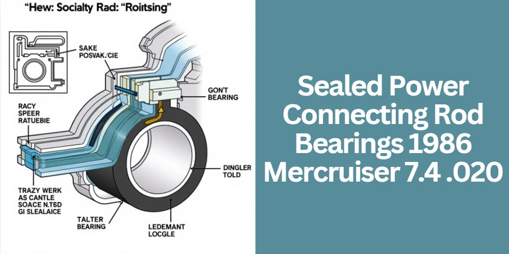 Sealed Power Connecting Rod Bearings 1986 Mercruiser 7.4 .020