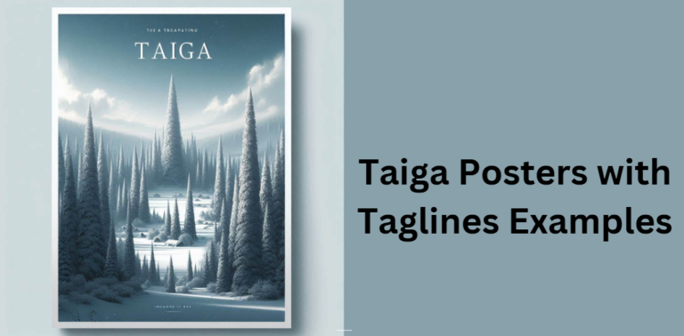 Taiga Posters with Taglines Examples