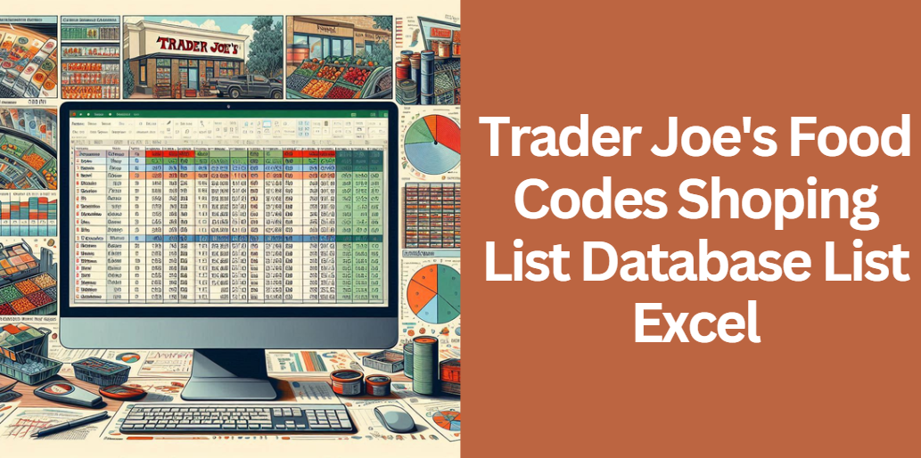 Trader Joe's Food Codes Shoping List Database List Excel