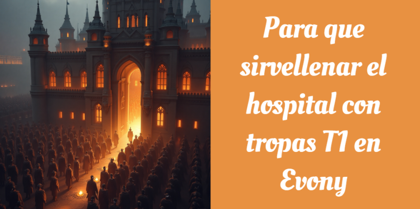 Para que sirvellenar el hospital con tropas T1 en Evony