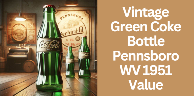 Vintage Green Coke Bottle Pennsboro WV 1951 Value